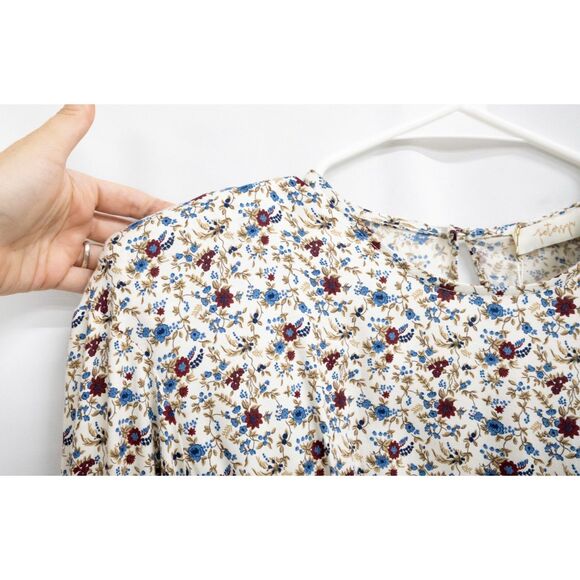 NWT Petersyn Revolve Serene Mini Shoulderpad Floral Cottage Beacon Dress XS - Picture 13 of 15